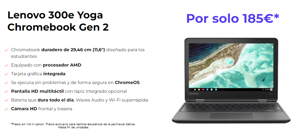 Promoción Lenovo Back to School